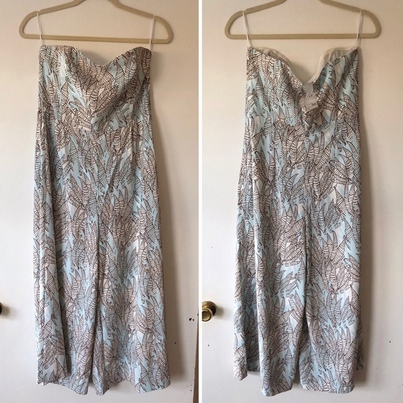 H&M Floral Strapless Jumpsuit - Picture 2 of 4